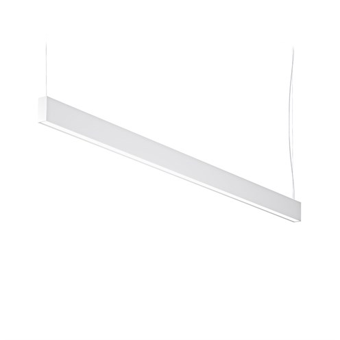 Panzeri+Giano 200 LED 70W 6055lm 3000K CRI>90 UGR<19 mikroprismaatiline hajuti, hämardatav Push/DALI, üles/alla valgusega rippvalgusti, valge
